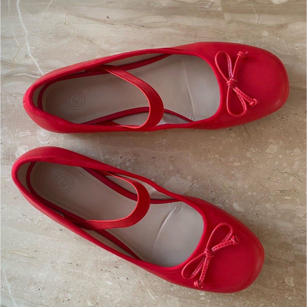 Urban Outfitters Kendra Red Ballet flats